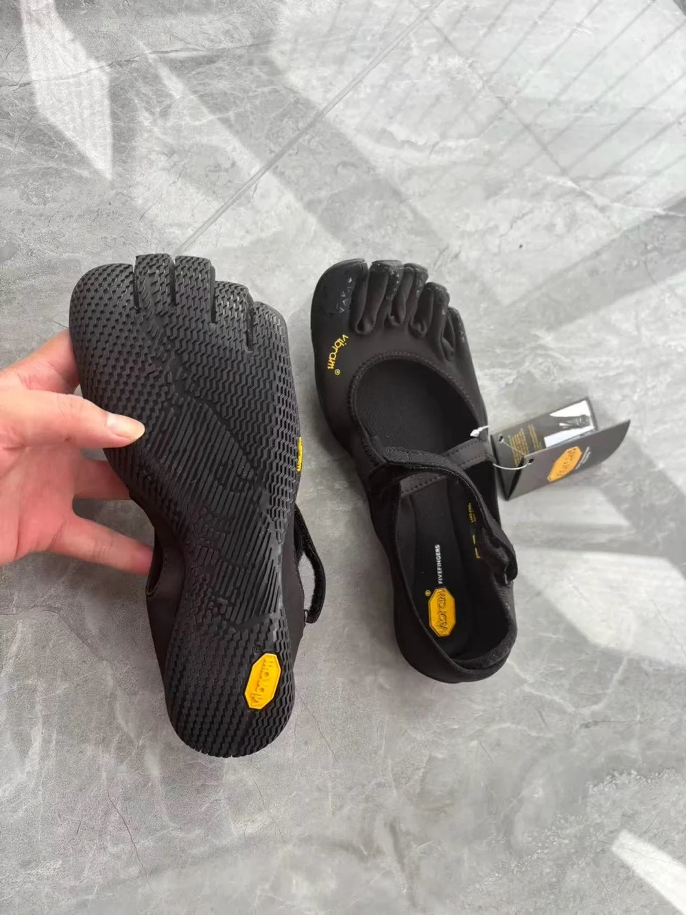 Vibram FiveFingers Women’s Black Five-Toe Athletic Sandals